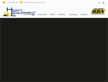 Tablet Screenshot of heavyequipmentco.com